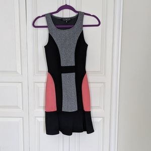 Colorblock cocktail dress xs